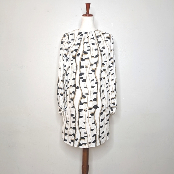 REISS Stevie Snake-Print Shift Dress Size 0 - Picture 1 of 10